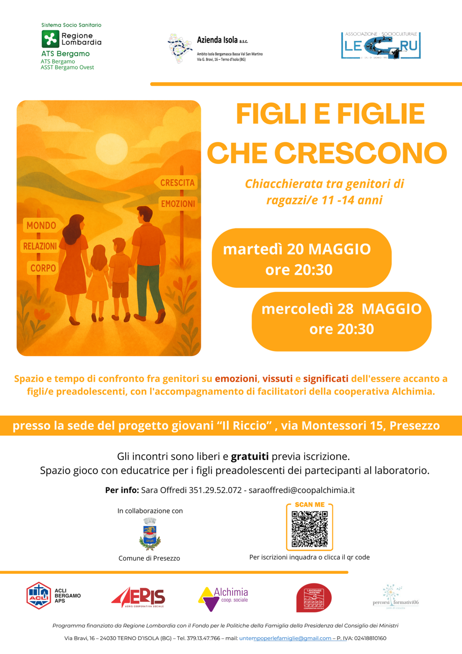 FIGLI E FIGLIE CHE CRESCONO