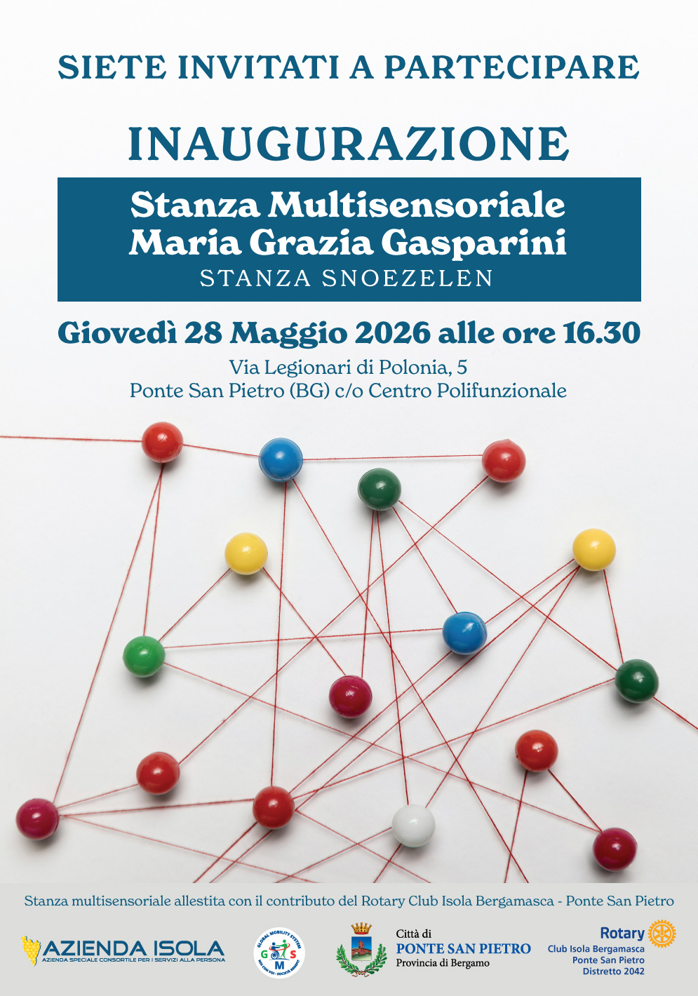 Locandina indicazioni inaugurazione