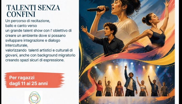 Progetto Talenti senza confini dell'Associazione Pangea con il contributo di Azienda Isola per il Bando Associazioni 2026