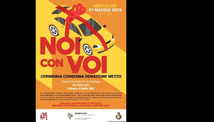Aperitivo insieme - Mercoledì 31 maggio 2023 alle ore 17:30 presso il servizio “Arcipelago” in via Volta 321 - Calusco d'Adda