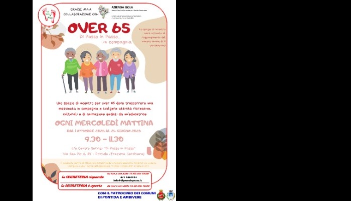 Caffè sociale «Over 65» dell'Associazione Di passo in passo Bando Associazioni 2025