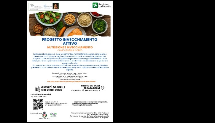 Progetto invecchiamento attivo: nutrizione e invecchiamento come cambia il corpo