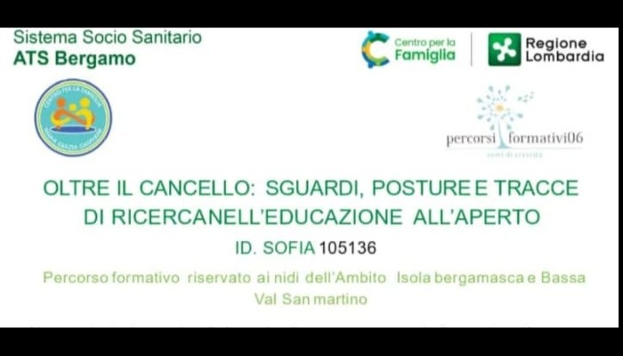 immagine di OLTRE IL CANCELLO: SGUARDI, POSTURE E TRACCE DI RICERCA NELL’EDUCAZIONE ALL’APERTO - ID SOFIA 105136