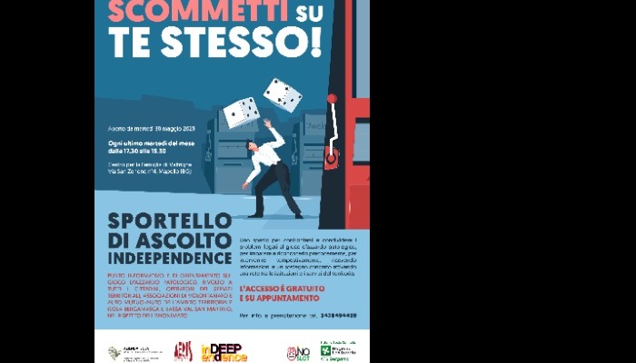 Sportello di ascolto Indeependence per il contrasto al Gioco d'Azzardo Patologico