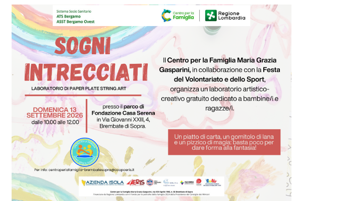 SOGNI INTRECCIATI, Laboratorio di Paper Plate String Art
