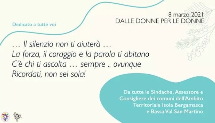 8 marzo 2021 - Dalle donne per le donne