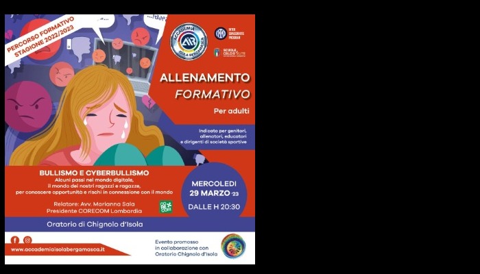 INCONTRO FORMATIVO - BULLISMO E CYBERBULLISMO