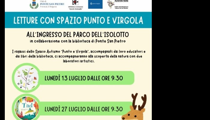 Punto e Virgola - Laboratori di Lettura all'Isolotto - Estate 2026