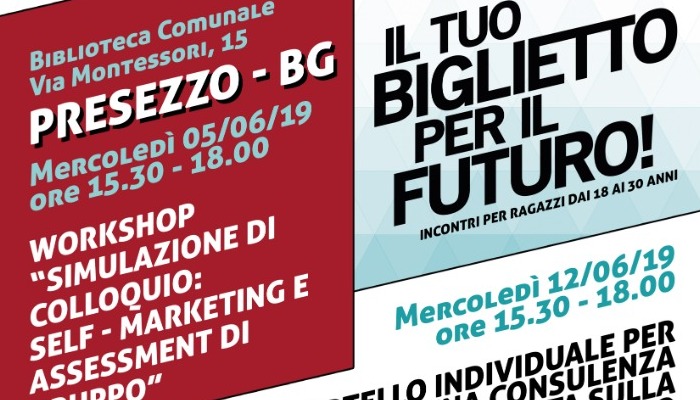 WORKPASS Il tuo biglietto per il futuro - comune di Presezzo giugno 2019