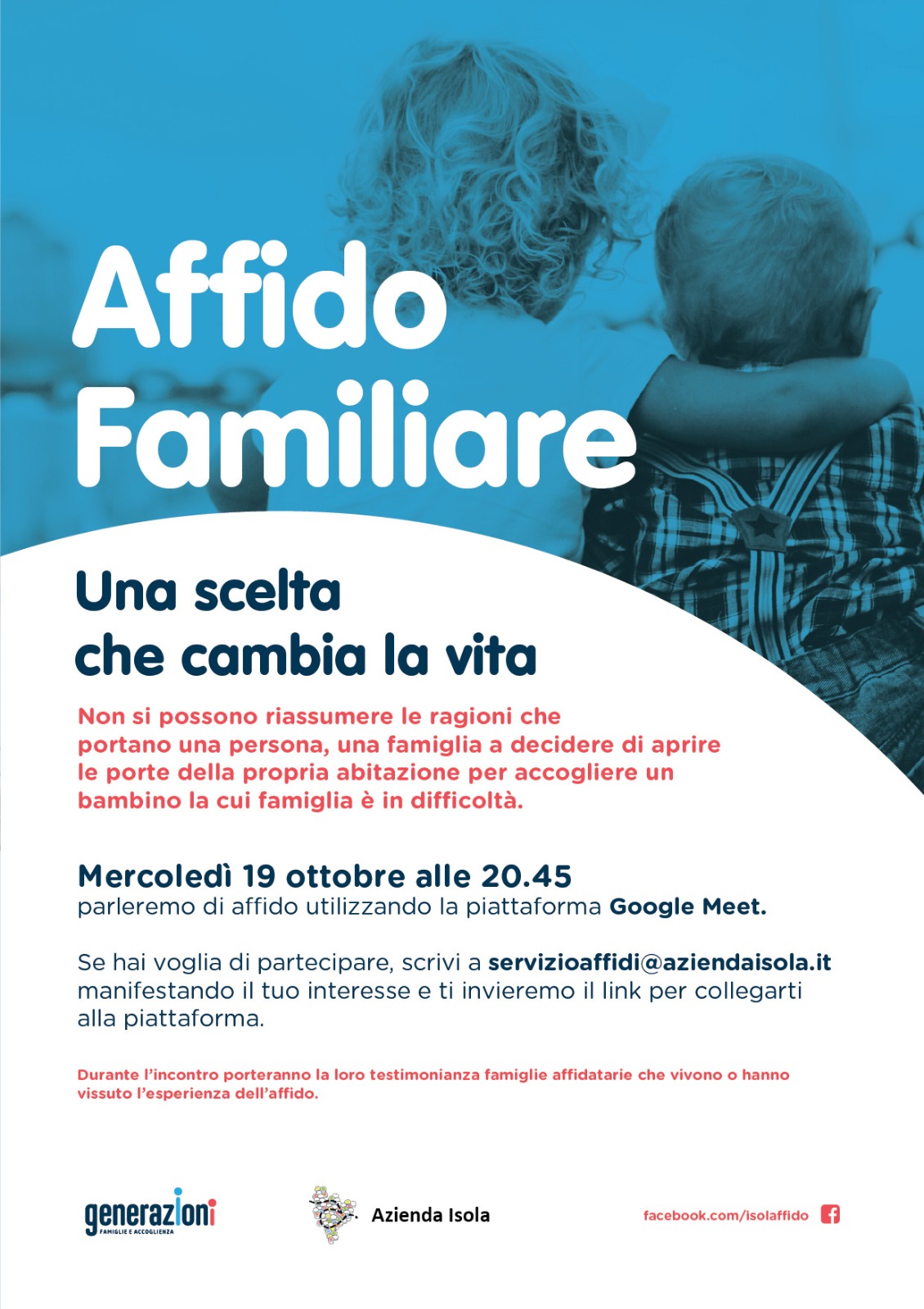 SERATA DI SENSIBILIZZAZIONE - TEMA: ACCOGLIENZA FAMILIARE